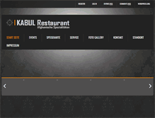 Tablet Screenshot of kabul-restaurant.com